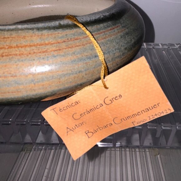 Tierra Firme Ceramica Gres Barbara Crummenauer 7.5" Pottery Bowl Santiago Chile - Picture 3 of 16